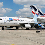 Avion Dassault Mercure sur le tarmac