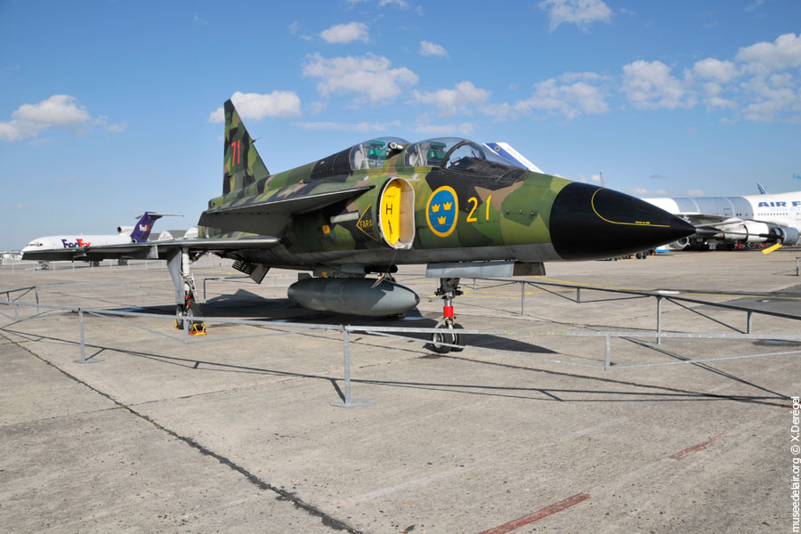 Saab Sk 37E Viggen Musée de l