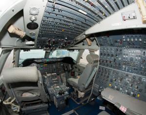 Cockpit du Boeing 747