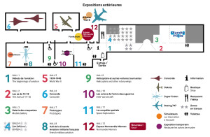 Plan du musée de l'Air et de l'Espace