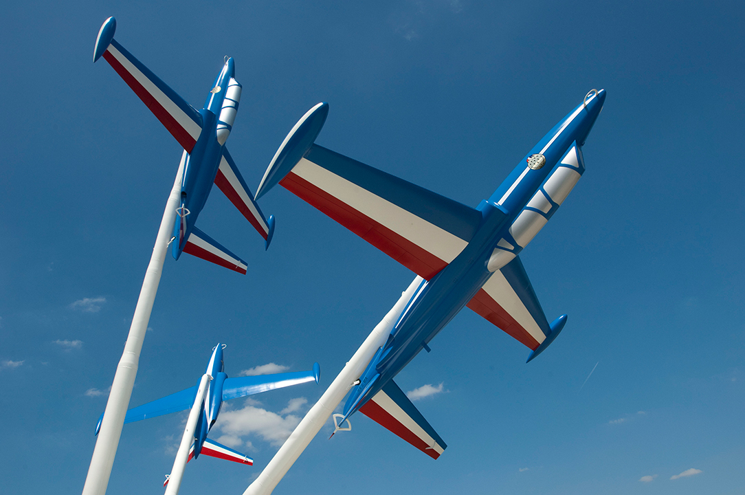 Les trois Fouga Magister rénovés