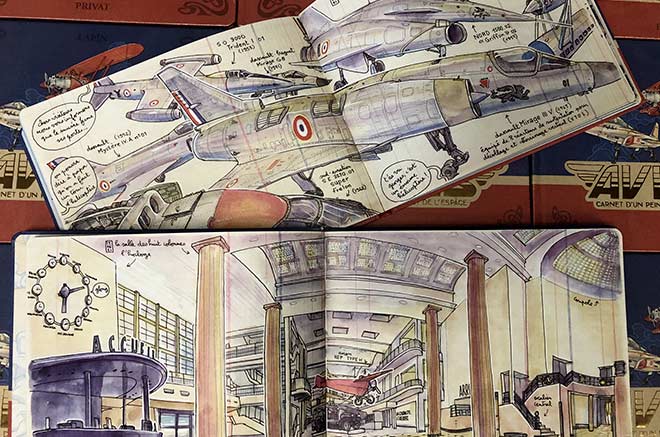 Séances de dédicace : « Avions », carnet d’un peintre de l’Air et de l’Espace