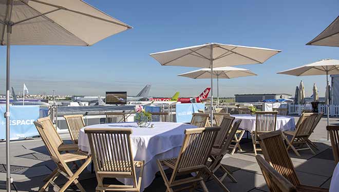 Venez bruncher en terrasse lors du Salon du Bourget !