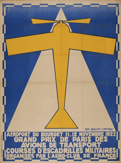Affiche - aéroport du Bourget grand prix de Paris