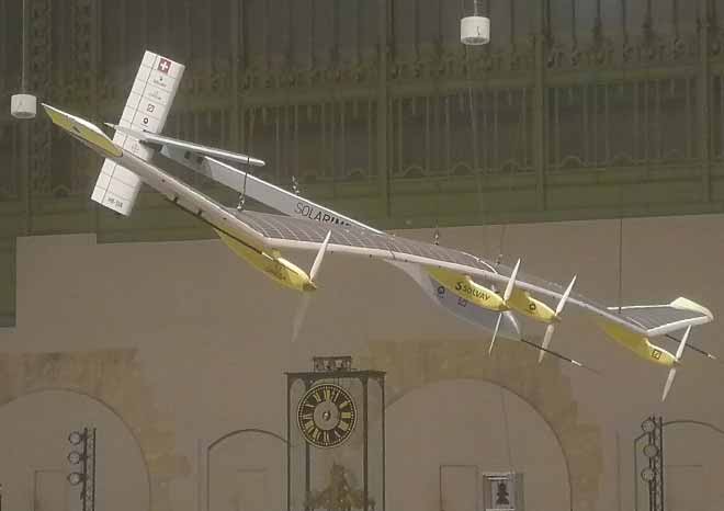 Maquette de l’avion Solar Impulse 1 à l’échelle 1/4